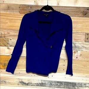 Banana Republic size XS Royal Blue Color Lightweight One Button Closure Sweater